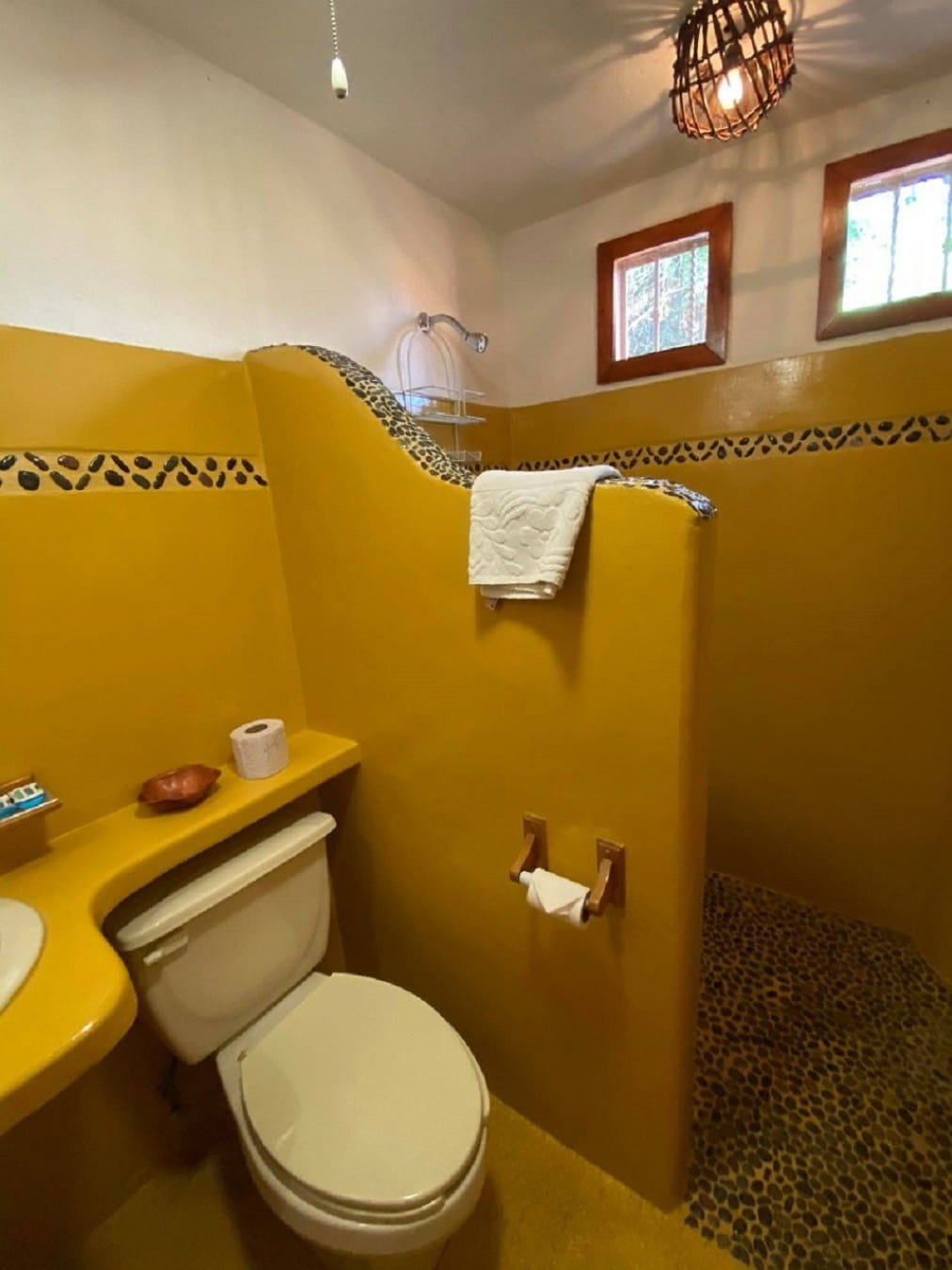 Vista del baño de la Suite 10 – Casa Adriana