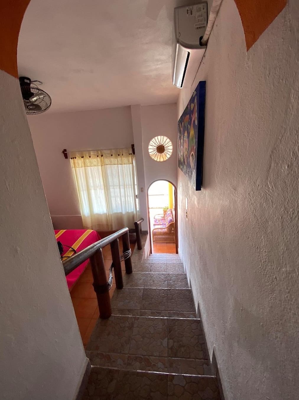 Vista del acceso a la Suite 9 – Casa Adriana