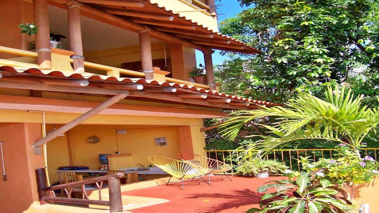 Vista de unas terrazas de Casa Adriana